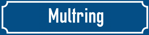 Straßenschild Multring zum kostenlosen Download