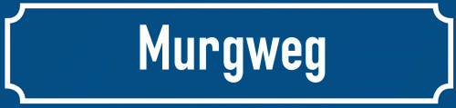 Straßenschild Murgweg