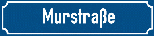 Straßenschild Murstraße