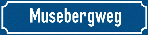 Straßenschild Musebergweg
