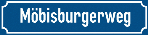 Straßenschild Möbisburgerweg