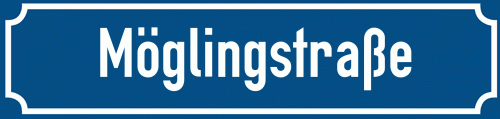 Straßenschild Möglingstraße