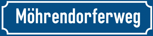 Straßenschild Möhrendorferweg