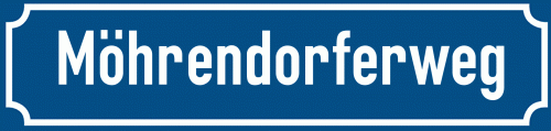 Straßenschild Möhrendorferweg zum kostenlosen Download