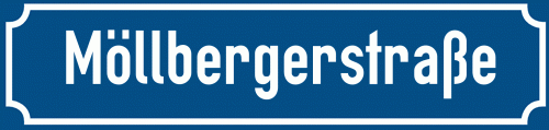 Straßenschild Möllbergerstraße zum kostenlosen Download