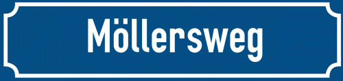 Straßenschild Möllersweg zum kostenlosen Download