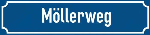 Straßenschild Möllerweg