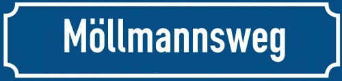 Straßenschild Möllmannsweg