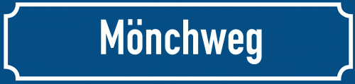 Straßenschild Mönchweg