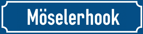 Straßenschild Möselerhook zum kostenlosen Download