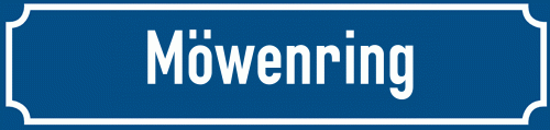 Straßenschild Möwenring zum kostenlosen Download