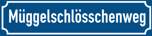 Straßenschild Müggelschlösschenweg