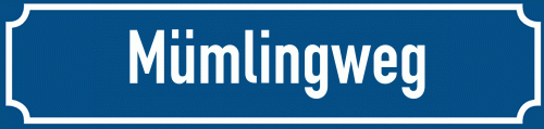 Straßenschild Mümlingweg