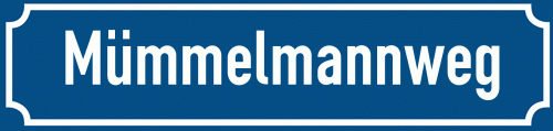 Straßenschild Mümmelmannweg