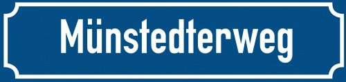 Straßenschild Münstedterweg
