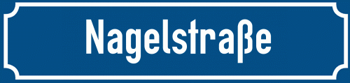 Straßenschild Nagelstraße zum kostenlosen Download