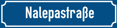 Straßenschild Nalepastraße