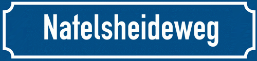 Straßenschild Natelsheideweg