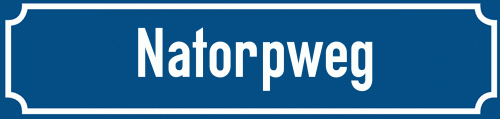 Straßenschild Natorpweg