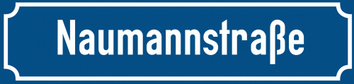 Straßenschild Naumannstraße