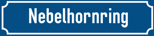 Straßenschild Nebelhornring