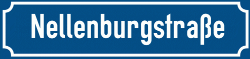 Straßenschild Nellenburgstraße