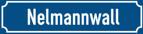 Straßenschild Nelmannwall