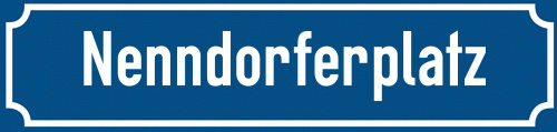 Straßenschild Nenndorferplatz zum kostenlosen Download