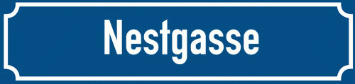 Straßenschild Nestgasse
