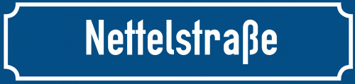 Straßenschild Nettelstraße