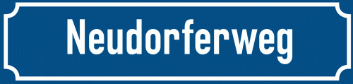 Straßenschild Neudorferweg