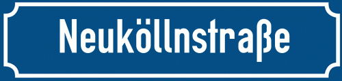 Straßenschild Neuköllnstraße