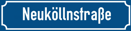 Straßenschild Neuköllnstraße zum kostenlosen Download