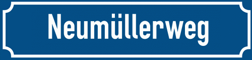 Straßenschild Neumüllerweg