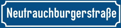 Straßenschild Neutrauchburgerstraße