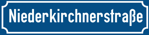 Straßenschild Niederkirchnerstraße zum kostenlosen Download