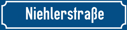 Straßenschild Niehlerstraße