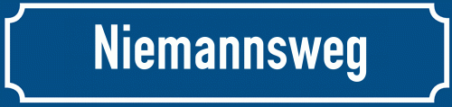 Straßenschild Niemannsweg