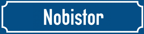 Straßenschild Nobistor