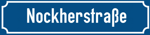 Straßenschild Nockherstraße