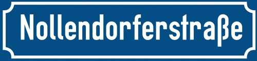 Straßenschild Nollendorferstraße