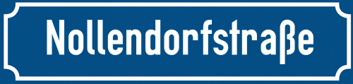 Straßenschild Nollendorfstraße zum kostenlosen Download