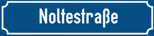 Straßenschild Noltestraße