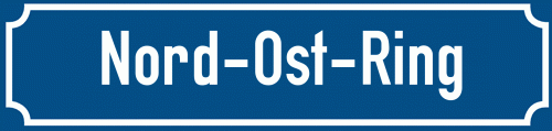 Straßenschild Nord-Ost-Ring