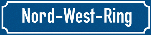 Straßenschild Nord-West-Ring
