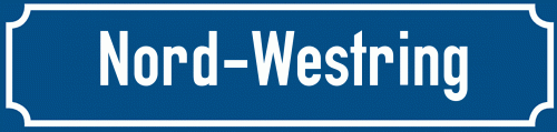 Straßenschild Nord-Westring