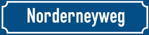 Straßenschild Norderneyweg