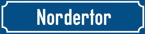 Straßenschild Nordertor