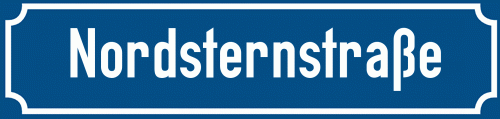 Straßenschild Nordsternstraße