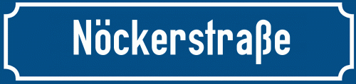 Straßenschild Nöckerstraße